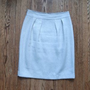 BR cream tulip skirt